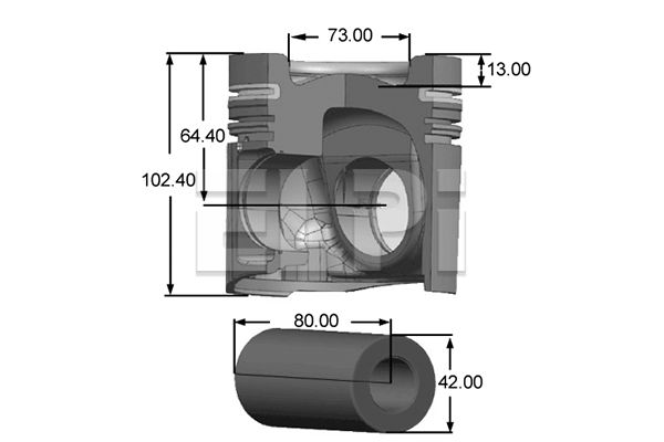 Piston LP181 3056 STD ELPI